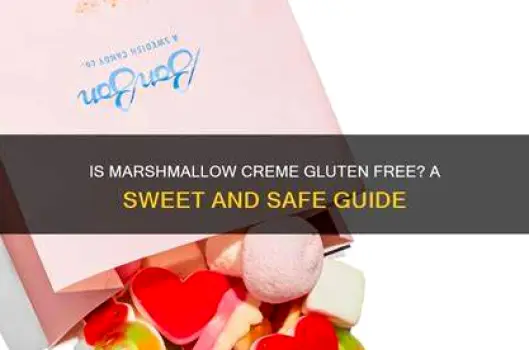 Marshmallow package showing a gluten-free claim on the front panel and an ingredient list on the back panel.