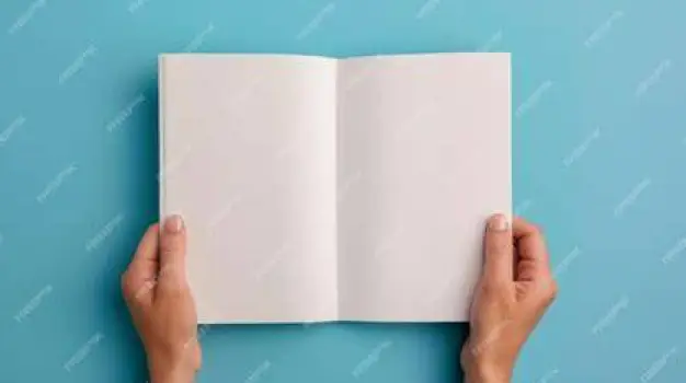 Illustration of a person holding a health information booklet