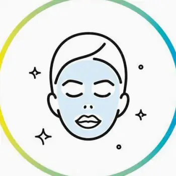 Person and skin care icon