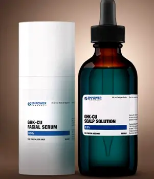 Dropper applicator dispensing liquid topical solution onto a man's scalp